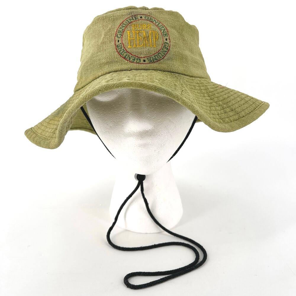 90s Vintage Hempstead Bucket Hat 1990s Olive Green Gorpcore